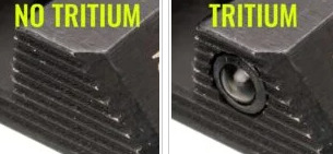 BLACK REAR SIGHTG & TRITIUM